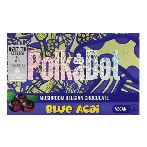 PolkaDot Blue Acai Chocolate Bar