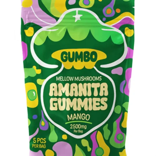 Mango Gumbo Magic Mushroom Amanita Gummies 2500mg