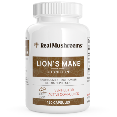 Real Mushroom Organic Lions Mane Extract Capsules