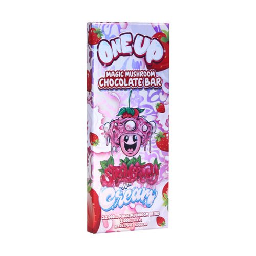 One Up Strawberry Cream Mushroom Chocolate Bar | 12000mg